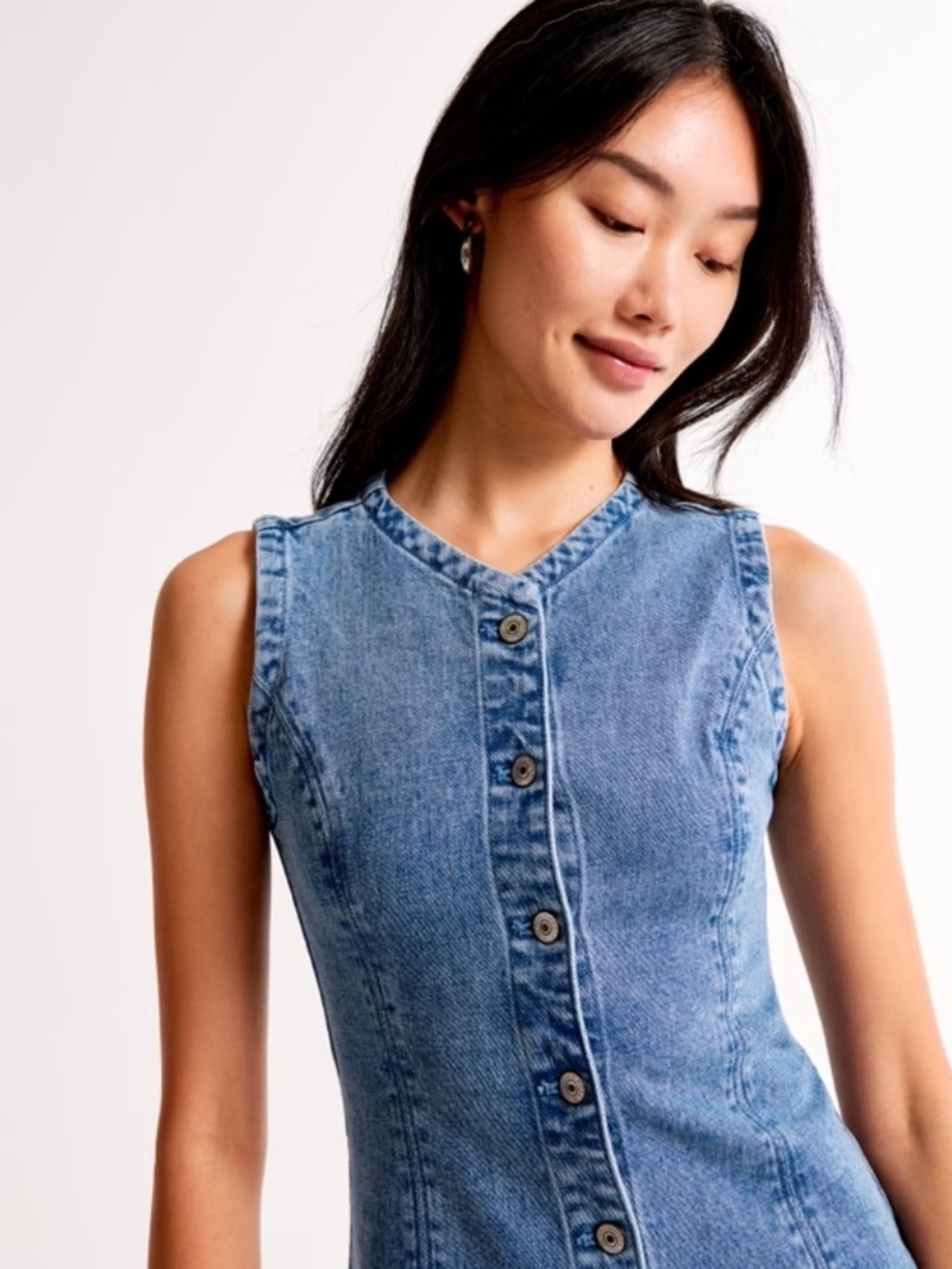 The A&F Mara High-Neck Vest Midi Dress - Picture 3 of 6